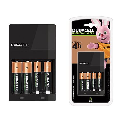 Cargador de Baterías Ultra Rápido 45 Minutos para Pilas AA y AAA - Duracell