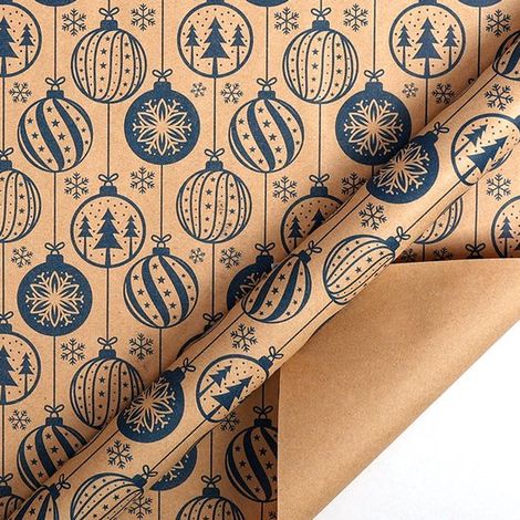 Rouleaux de papier cadeau de Noël - 43 cm x 3 m/rouleau - Parfaits pour emballer les cadeaux de Noël et décorer les fêtes, ballons (1/5)