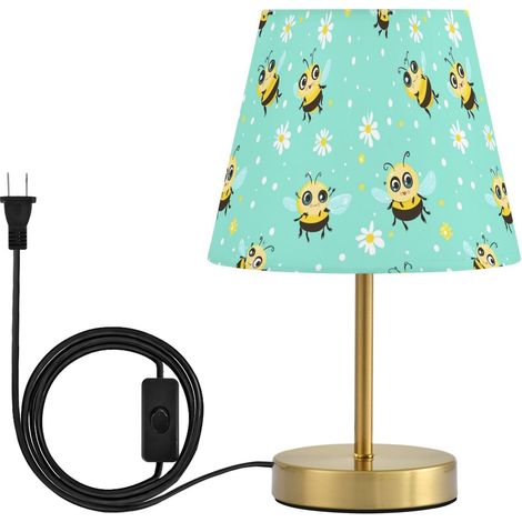 Kcldeci Lampe de chevet pour chambre Ă coucher, motif abeilles (1/5)