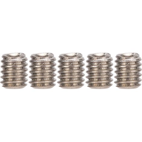 Lot de 50 vis sans tete A2-70 acier inoxydable DIN 916 boulons d'arrêt pour mecanique auto meuble M2.5x3 (1/5)