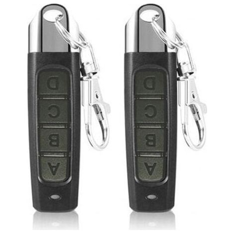 Télécommande universelle pour porte de garage 433 MHz, duplicateur d'alarme de voiture, ouvre-serrure pour la maison et le magasin, volets roulants, boutons ABCD(2 articles) (1/4)