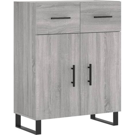 Maison La Vie - Buffet Salon Moderne - Meuble de rangement - sonoma gris 69,5x34x90 cm bois d'ingénierie bu5241