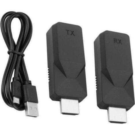 HDMI-auf-RJ45-Verlängerungskabel, hochauflösende Videoübertragung, USB-Stromversorgung, Signalverstärker, 60 Meter