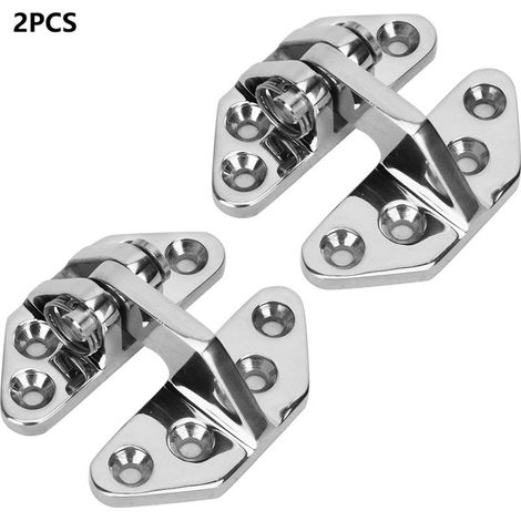 Charnière Papillon pour Porte de Hatch Bateau en Acier Inoxydable 316, 2 Pièces Quincaillerie Marine (1/5)