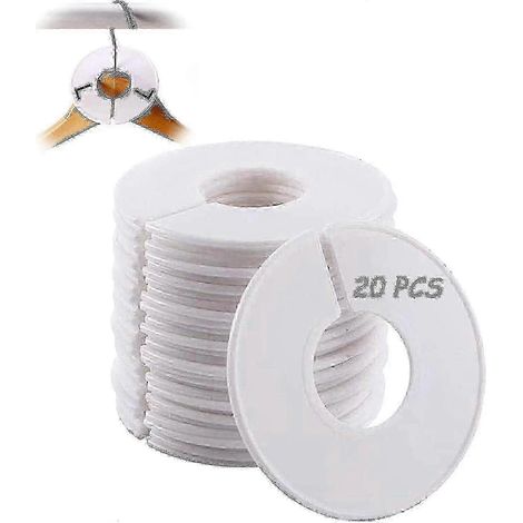 Séparateur de porte-vêtements 20 pièces Séparateur de porte-vêtements Séparateur de porte-vêtements Organisation de vêtements Séparateur de taille de porte-vêtements 2025 (1/4)