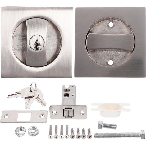 de porte escamotable Tofficu avec clé serrure invisible