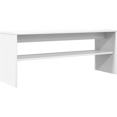 Mobile porta TV rettangolare moderno con contenitore funzionale 100 x 30 x 40 cm legno ingegnerizzato bianco 020058377