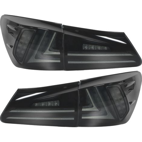 Feux arrière entièrement LED, lentille fumée, étanche IP67, adaptés pour IS250 IS350 ISF 2006 – 2013 (1/5)