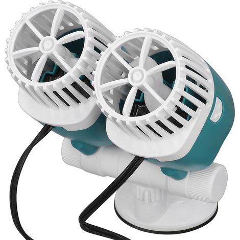 Pompe de brassage 16000L/H, pompe à vagues double tête ultra silencieuse et puissante pour aquarium, tête orientable 360°, pompe submersible avec ventouse, adaptée aux aquariums de 60 à 120 gallons, n (1/5)