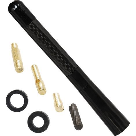 Mazdaspeed kurze Carbonfaser-Sportantenne für Mazda 2, 3, 5, 6, 3 Sport, MX-5 Miata, MX-5, CX-5 (alle Modelle), kompaktes Design und verbesserter Radioempfang (1/5)