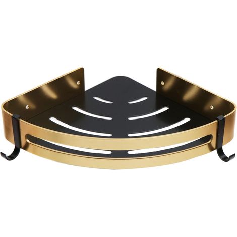 Eckduschablage mit Aufkleber für Küchen- und Badezimmeraccessoires - Aluminium Space (1/5)