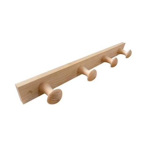 inofix Porta abiti in legno di pino colore legno grezzo