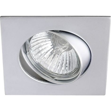 Foco empotrable BASIC cuadrado acero. Wonderlamp