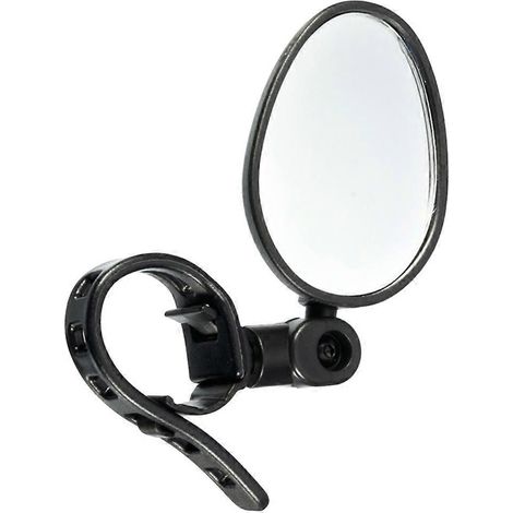 Paire de rétroviseurs de guidon de vélo ultra-clairs, résistants aux explosions, légers, grand angle et entièrement réglables (noirs) (1/5)