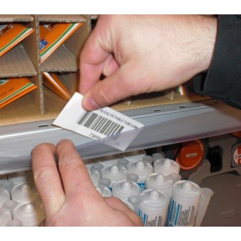 PROVOST - Étiquettes papier blanches pour porte-étiquette adhésif - Lot de 50 unités (1 mètre)