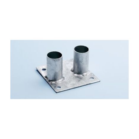 Schake Bodenplatte für Bauzäune 130x160mm (1/2)