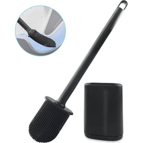 Brosse de toilette en plastique souple – Lot de 1 pièce, design ergonomique et résistant, idéale pour salle de bain moderne (1/4)