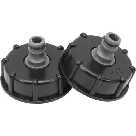 Adaptateur IBC S60x6 – 2 pièces sortie 1/2" (60 mm) pour cuve 1000 L (1/5)
