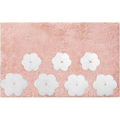 Alfombra de baño antideslizante fiori rosa 5080