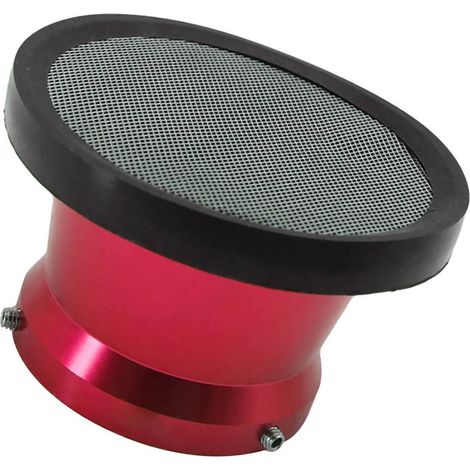 Filtre à air carburateur 50mm CNC entonnoir admission rouge moto, coupelle interface vent, accessoire carbu performance (1/4)