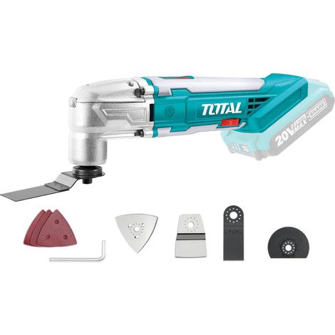UTENSILE MULTIFUNZIONE TAGLIA/LEVIGA A BATTERIA 20V + ACCESSORI TOTAL (1/5)