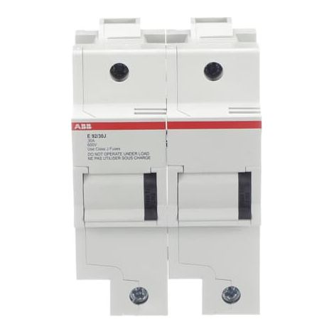Porte Fusible E 92/30 Classe J 2P 30A 600V AC/DC 2CSM204812R1801 ABB T235533 (1/3)