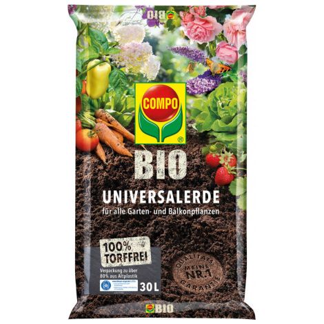 Terreau Universal sans tourbe 30 L COMPO BIO (Par 80) (1/2)