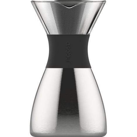 Ad-N-Art Asobu - Pour Over Filterkaffeebereiter Silber Schwarz (Pourover silver/black)