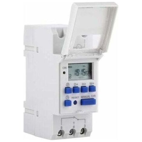 LCD Minuterie Programmateur horaire électrique hebdomadaire Numérique Timer Interrupteur 15A(220V) (1/5)