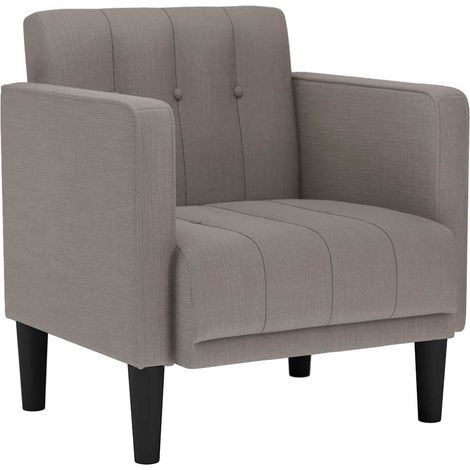 vidaXL Divano Sedia con Braccioli Tortora 53 cm in Tessuto (1/5)
