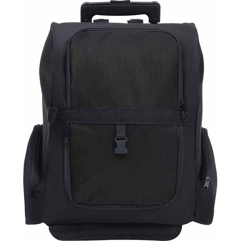Chariot polyvalent pliable pour animaux de compagnie noir (1/5)