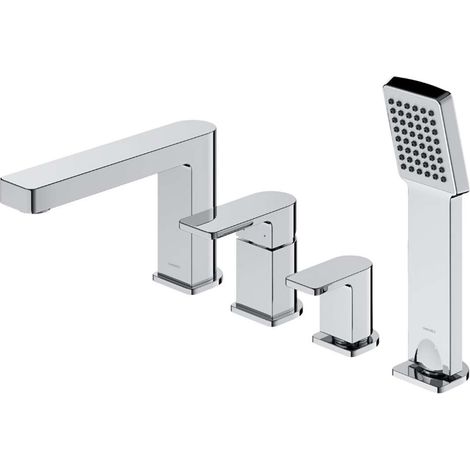 OMNIRES Baretti - Wannenrandarmatur, 4-Loch Montage, Chrom BA7832CR (1/2)