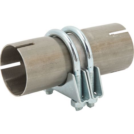 45-mm-Auspuffrohr-Stumpfverbinder aus hochfestem Edelstahl, auslaufsicher, universeller Auspuffrohrverbinder