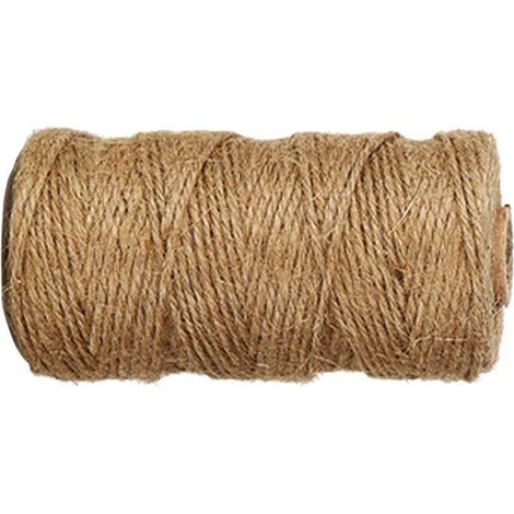 Ficelle De Jute - Naturelle - 91 M - Pour Emballage Cadeau Décoration Mariage Loisirs Créatifs Jardinage - 1 Rouleau (1/5)