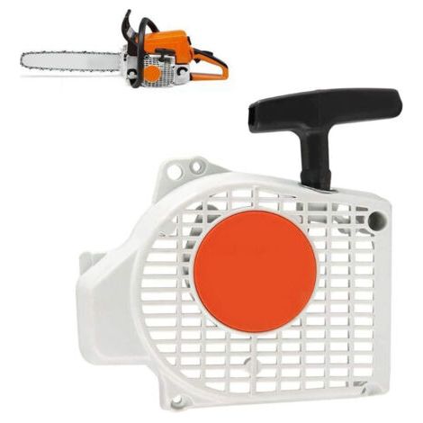 Recoil Rewind Pull Start Starter Fit pour Stihl MS200T 020T MS200 Tronçonneuse Extracteur de démarreur à recul inversé A (1/5)