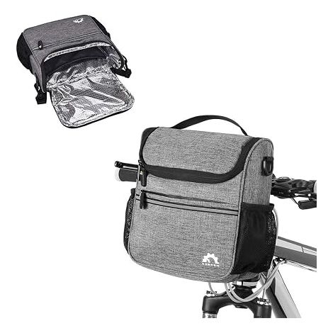 Imperméable à l'eau Guidon de Vélo Isolé Sac Isotherme Sac Avant Montagne Route Vélo Cyclisme Guidon Panier Sac Sacoche Sac à Bandoulière (1/5)
