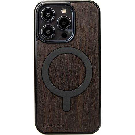 Funda de madera Bewood para iPhone 15 Pro en roble ahumado con MagSafe (1/3)