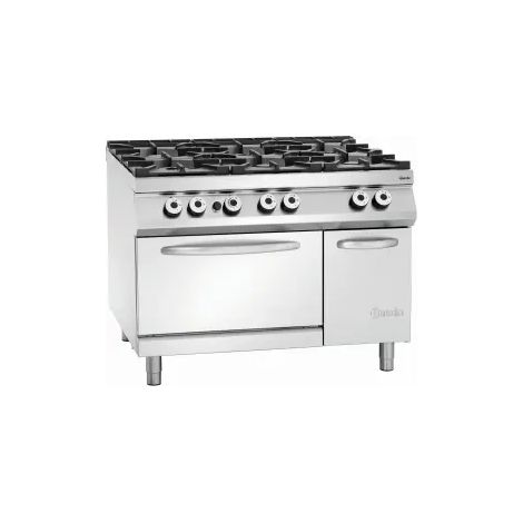 Fourneau gaz,6 foyers,F gaz2/1GN,NS - Bartscher