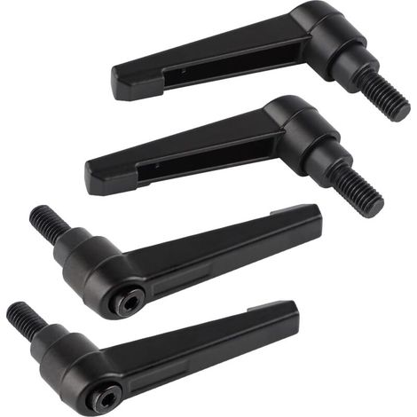 4PCS Poignées de Serrage Réglables M8, Poignée de Levier de Serrage Rapide en Acier avec 16mm Goujon (1/5)
