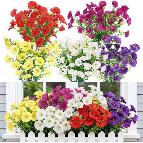 9 Bouquets Fleurs Artificielles Extérieures Résistantes aux UV (1/5)
