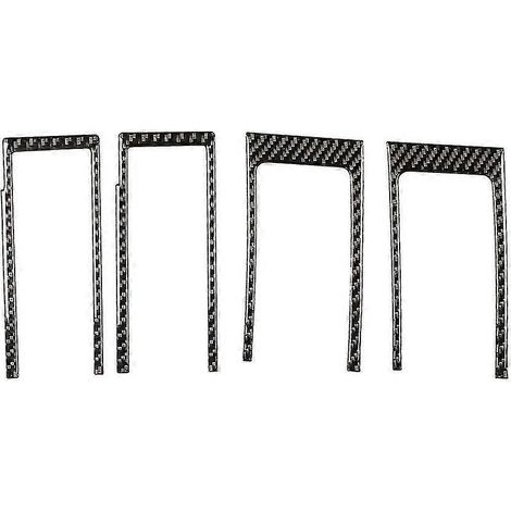 Accessoires pour grilles d'aération latérales de tableau de bord : autocollants décoratifs en fibre de carbone pour Land Rover Series 2 (2007-2012). (1/5)