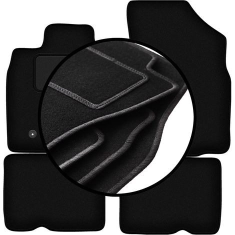Jeu complet de tapis de sol en velours pour : Dacia Duster I 4WD SUV (2010-2018)