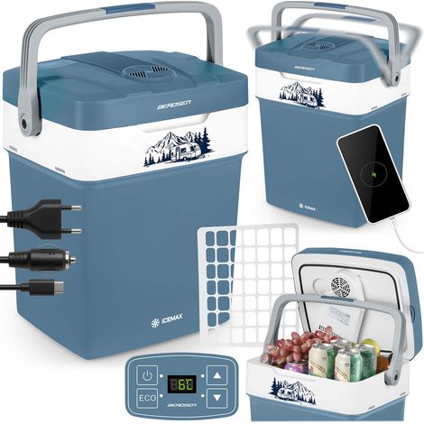 Berdsen Icemax 29 Liter Reisekühlbox mit ECO-Modus – blau