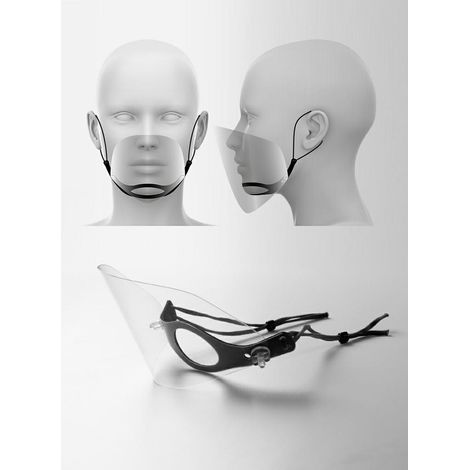 Visiera protettiva smartSHIELD MS FS, trasparente