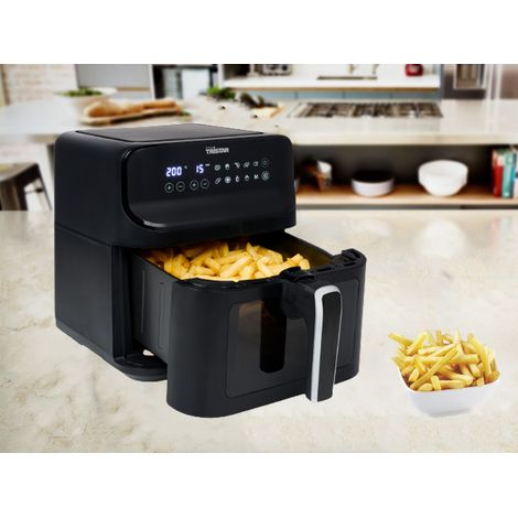 XXL Heißluftfritteuse 6,2 Liter 1350 Watt, Korb mit Sichtfenster & Grill Rack (1/5)