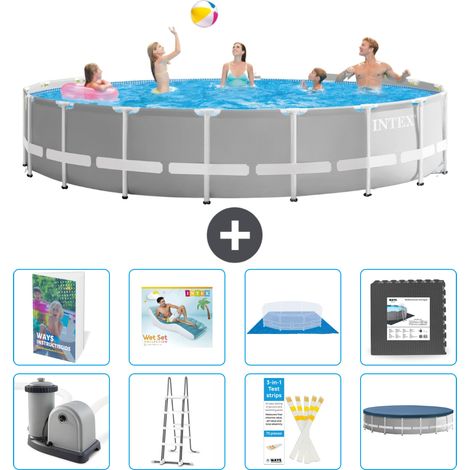 Prism Frame Pool Rund - 549x122 cm - 9-teilig S533