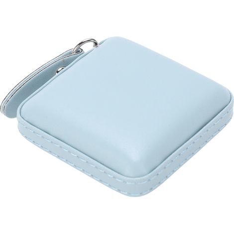Ortviai Mètre ruban PU portable pour couture et corps, double échelle 59 inch/150cm, flexible et compact - Bleu (1/5)