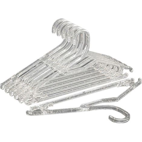 Kleiderbügel, Wäschebügel, rutschfeste, robuste Kleiderbügel für Kleiderschrank, Röcke, Jeans und Schals-White