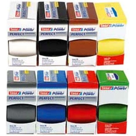 Nastro telato TESA - Specifiche: mm.19x2,7mt. colore bianco - 5 bl