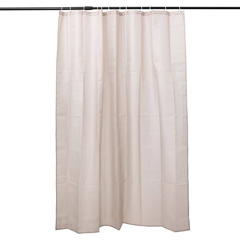 Rideau de douche 180x200cm colorama beige naturel - 5five (1/3)